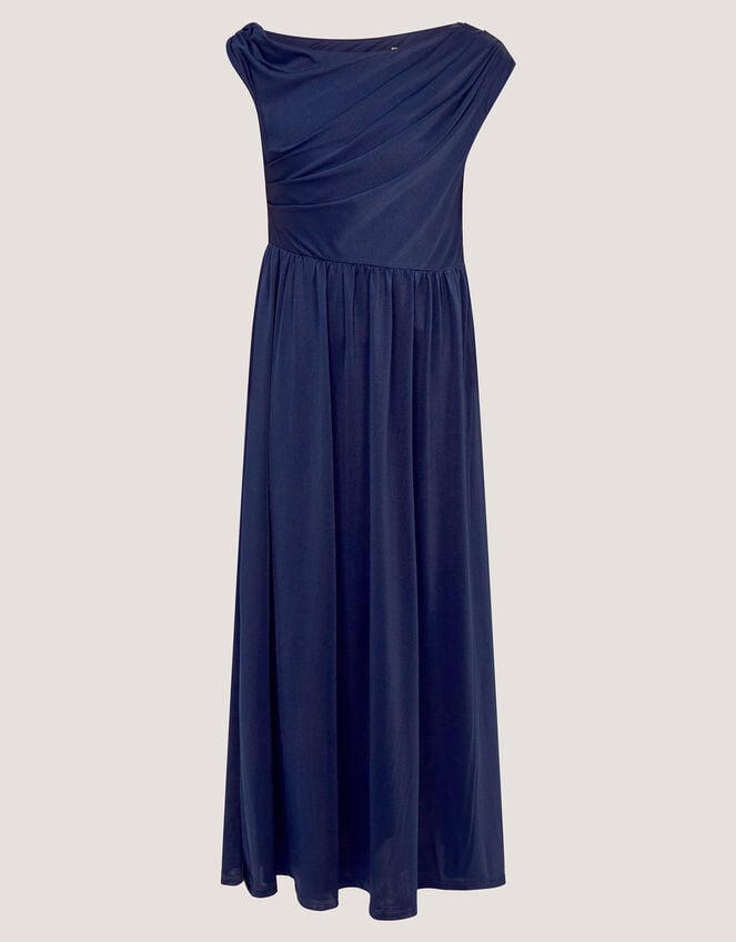 Avery Cowl Neck Prom Dress, Blue (NAVY), large
