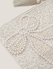 Audra Beaded Bow Pouch , , large