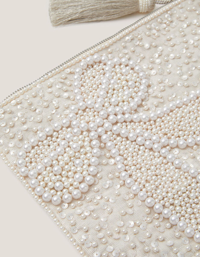 Audra Beaded Bow Pouch , , large