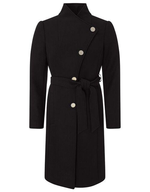 Ruby Long Coat, Black (BLACK), large