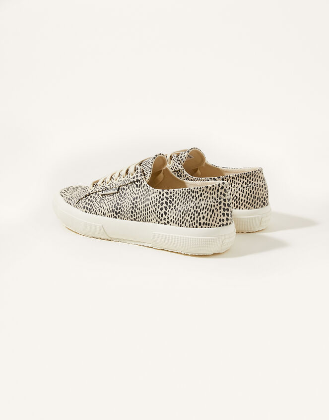 Superga Animal Lace-Up Canvas Trainers, Multi (MULTI), large