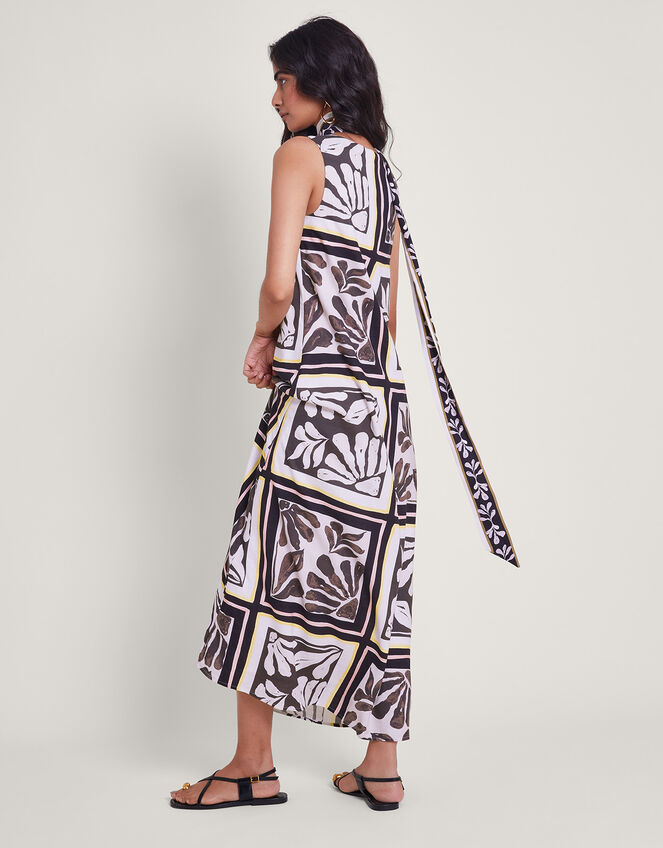 Nelinha Print Dress, Black (BLACK), large