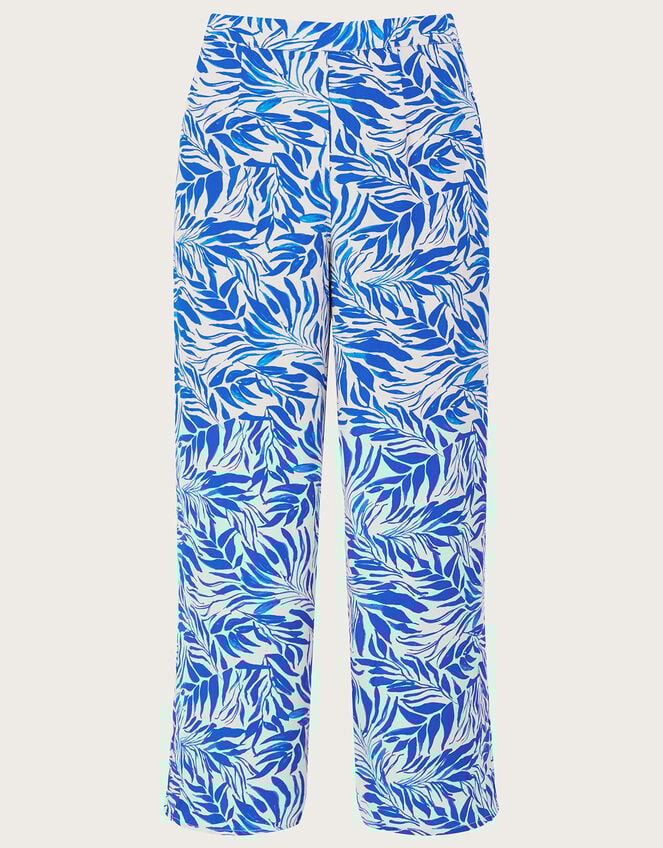 Florence Wide Leg Trousers, Blue (BLUE), large