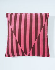 Velvet Stripe Cushion, , large