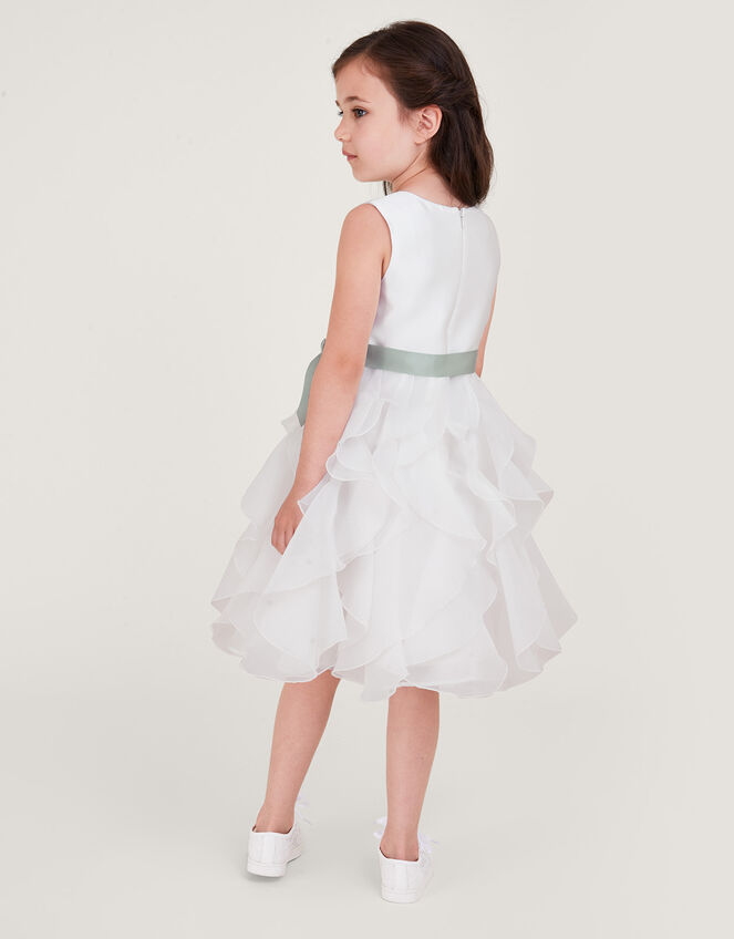 Cannes Organza Ruffle Dress, Ivory (IVORY), large