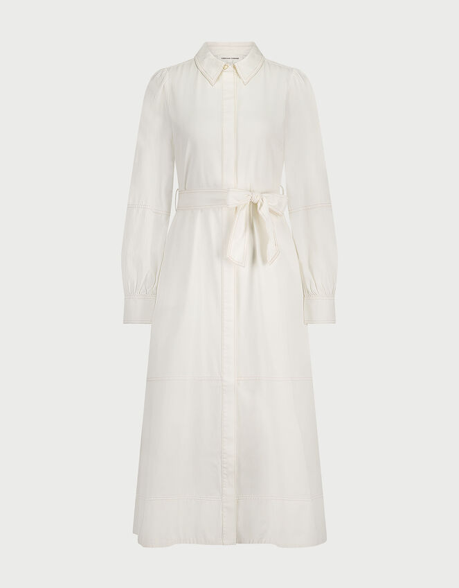 Fabienne Chapot Fabi Denim Midi Dress, White (WHITE), large