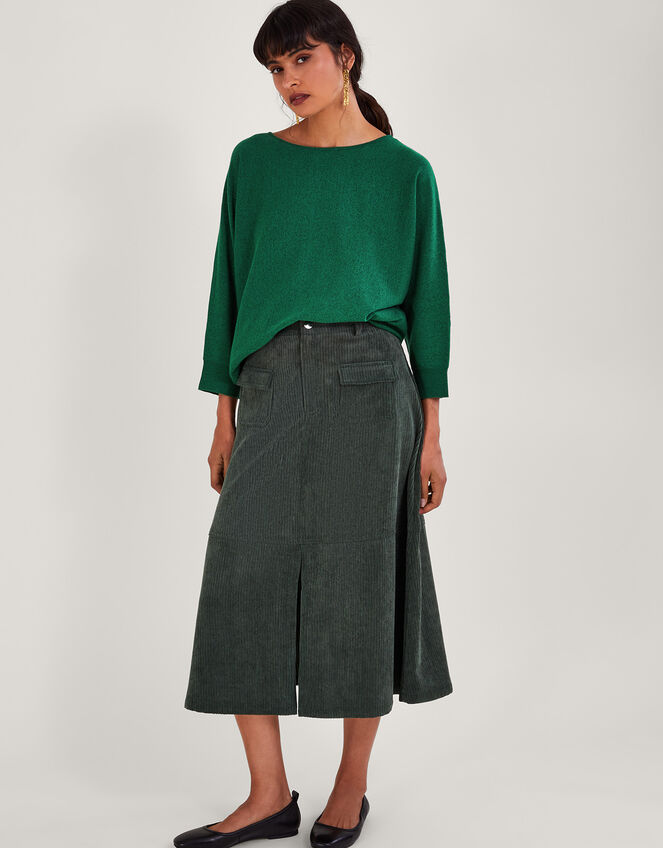 Zip Back Jumper, Green (GREEN), large