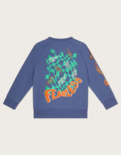 Fearless Long Sleeve T-Shirt , Blue (BLUE), large