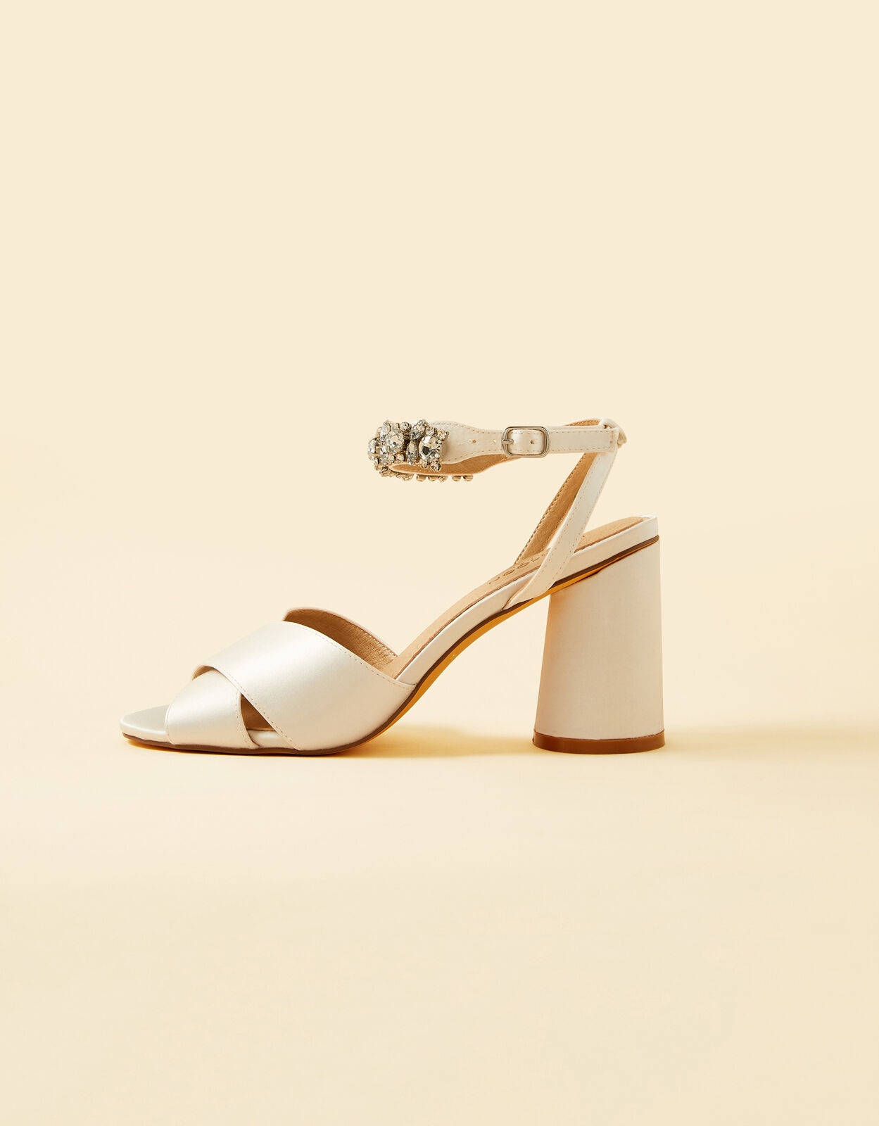 Bridal low block outlet heel sandals