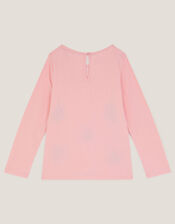 Christmas Baubles Long Sleeve Top, Pink (PINK), large