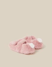 Fluffy Bunny Slippers , Pink (PINK), large