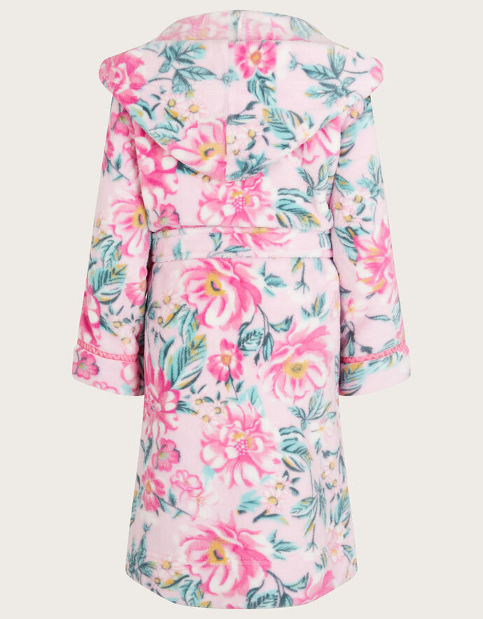 SuperSoft Floral Dressing Gown Pink