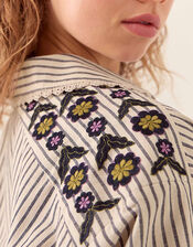 East Katya Tailored Striped Shirt, Multi (MULTI), large