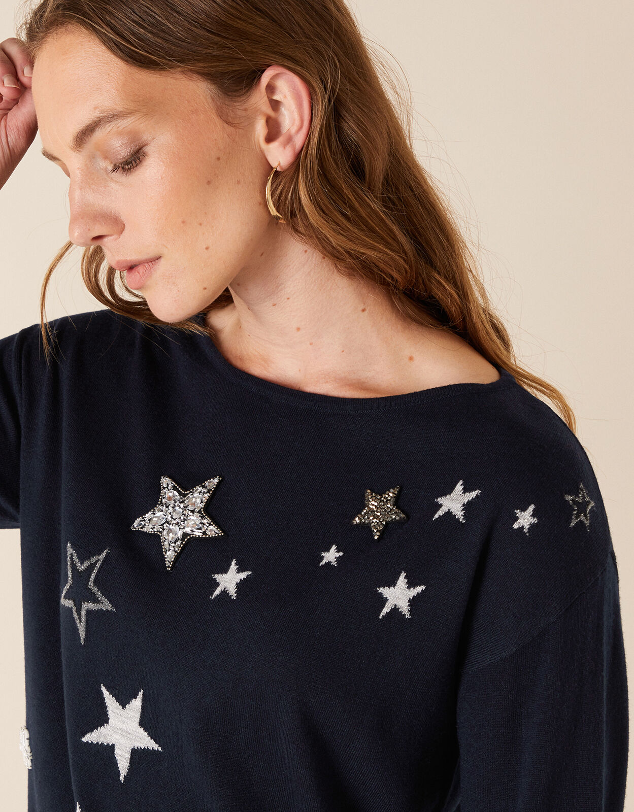 navy sparkle jumper