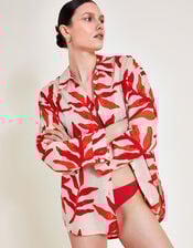 Priya Palm Print Shirt, Red (RED), large