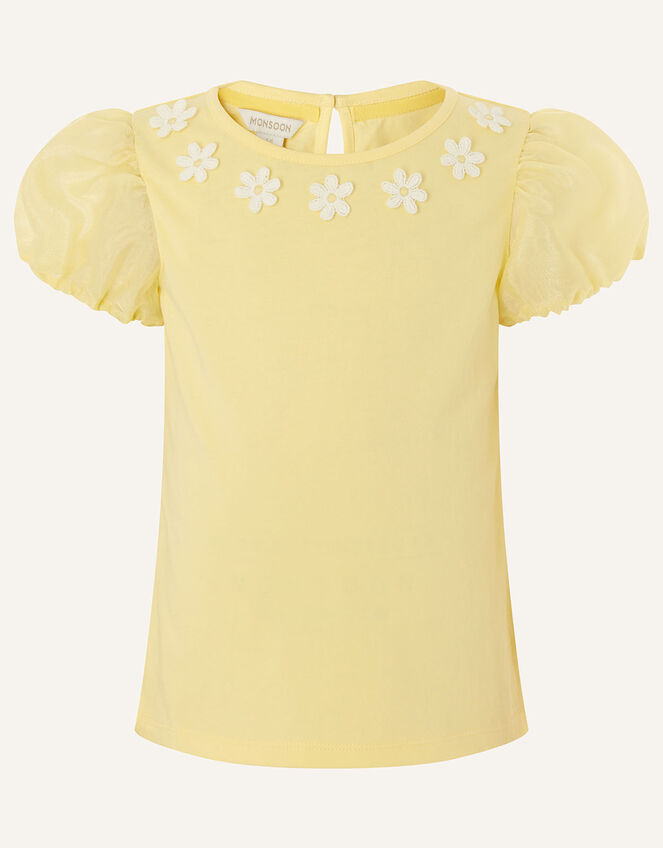 Daisy Organza Top , Yellow (YELLOW), large