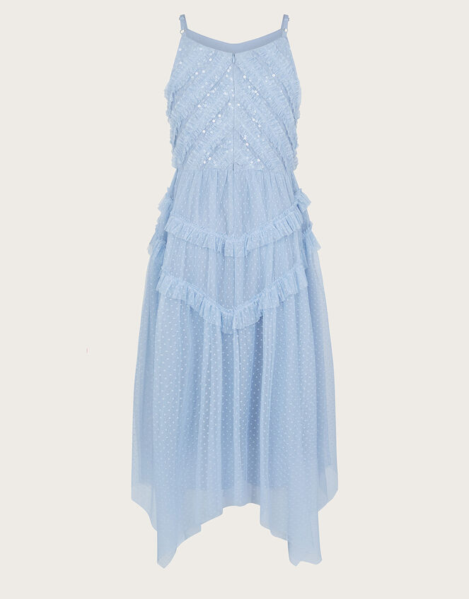 Shiloh Ruffle Prom Dress, Blue (BLUE), large