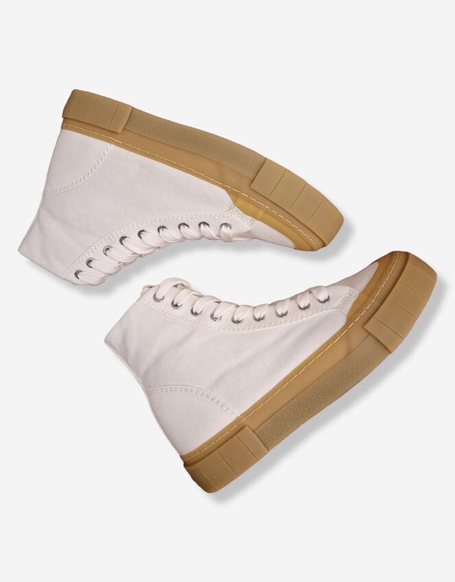 Good News High Top Trainers, White (WHITE), large