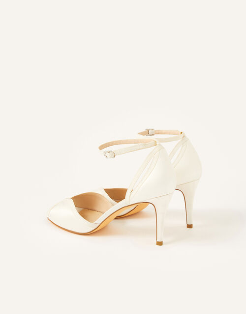 Kirsty Peep Toe Bridal Sandals, Ivory (IVORY), large