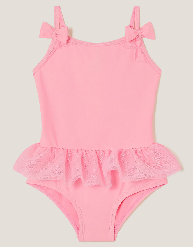 Baby Ruffle Skirt Swimsuit, Pink (PINK), large