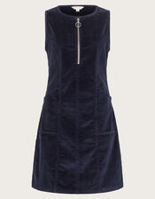 Soha Corduroy Pinafore Dress, Blue (NAVY), large
