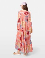 Scotch and Soda Crinkle Maxi Dress, Pink (PINK), large