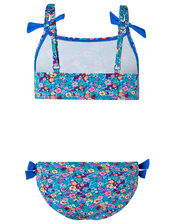 Ebony Ditsy Floral Bikini Set, Blue (BLUE), large