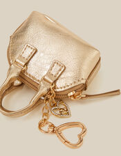 Mini Bag Charm, Gold (GOLD), large