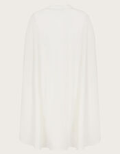 Charlotte Embroidered Dress and Cape, Ivory (IVORY), large