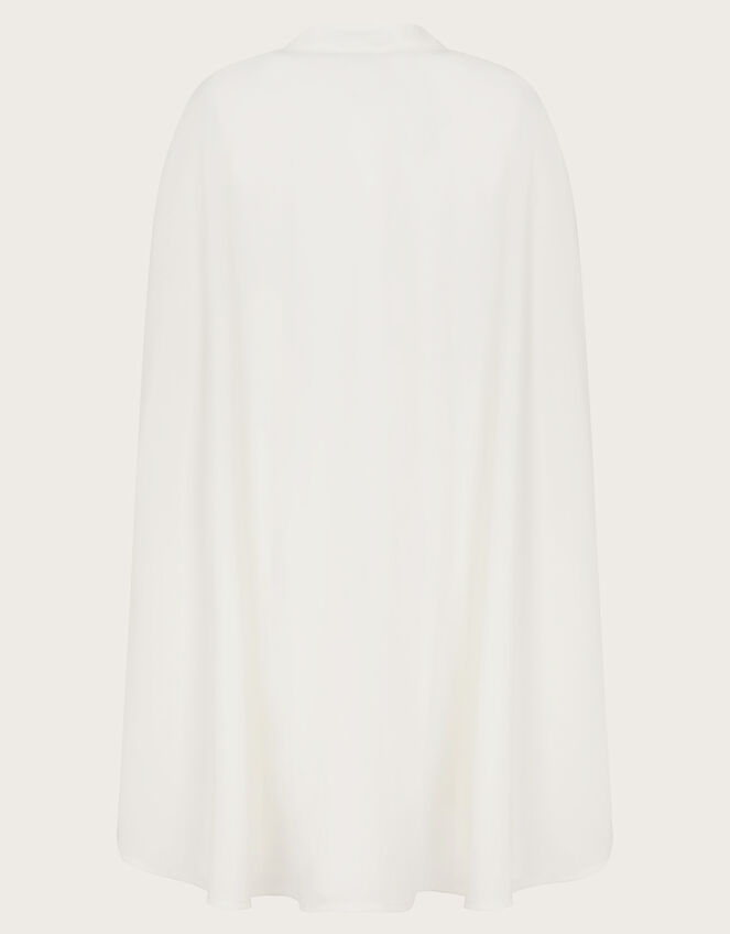 Charlotte Embroidered Dress and Cape, Ivory (IVORY), large