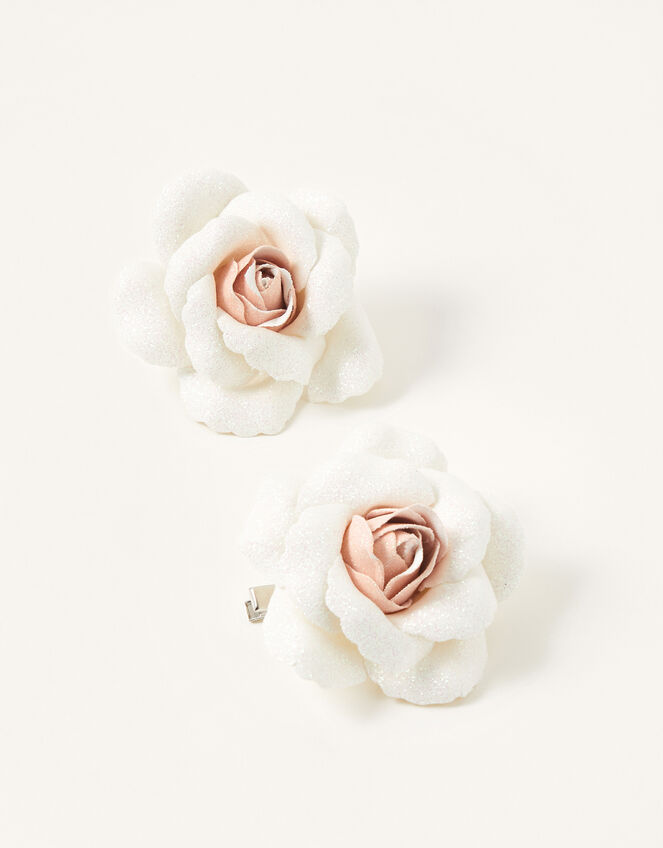 Louise Flower Hair Grips, , large