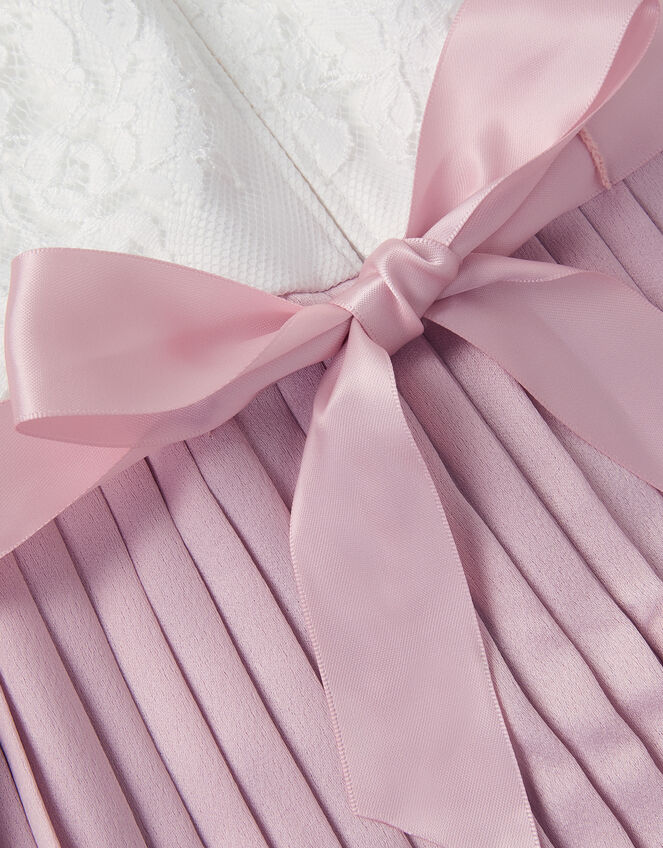 Lace Pleated Jumpsuit, Pink (PALE PINK), large