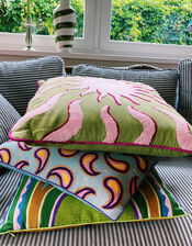 Anna and Nina Paisley Cushion, , large