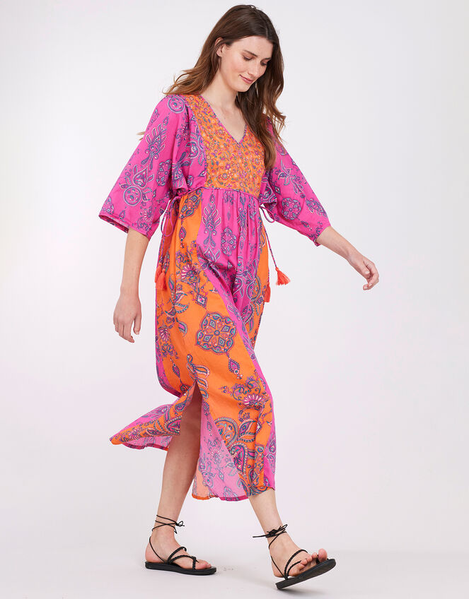 East Rian Print Kaftan, Pink (PINK), large