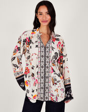 Floral Shirt, Ivory (IVORY), large