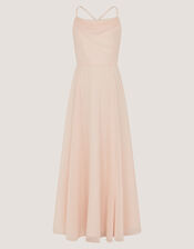 Cali Cowl Neck Prom Dress, Pink (PALE PINK), large