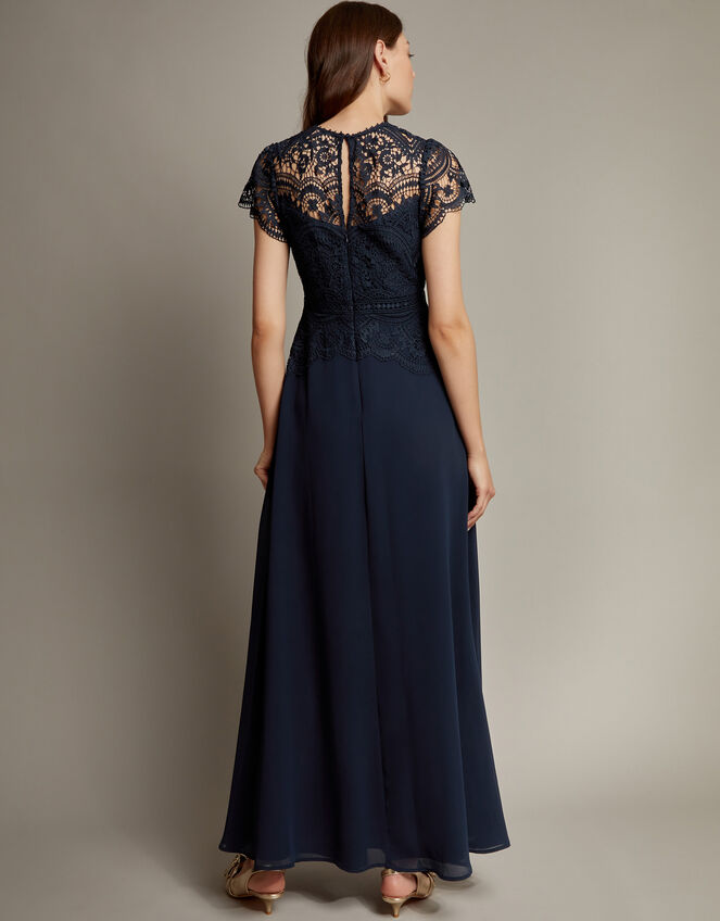Monica Lace Maxi Dress, Blue (NAVY), large