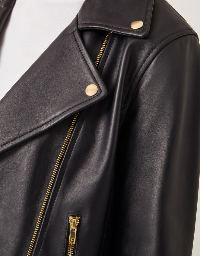 Leather Biker Jacket Black