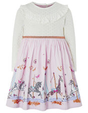 Baby Charissa Long Sleeved Smock Dress, Pink (PINK), large