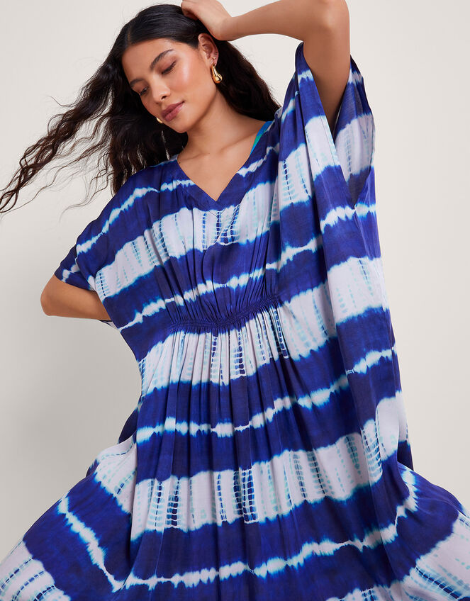 Blue Tie Dye Caftan Set