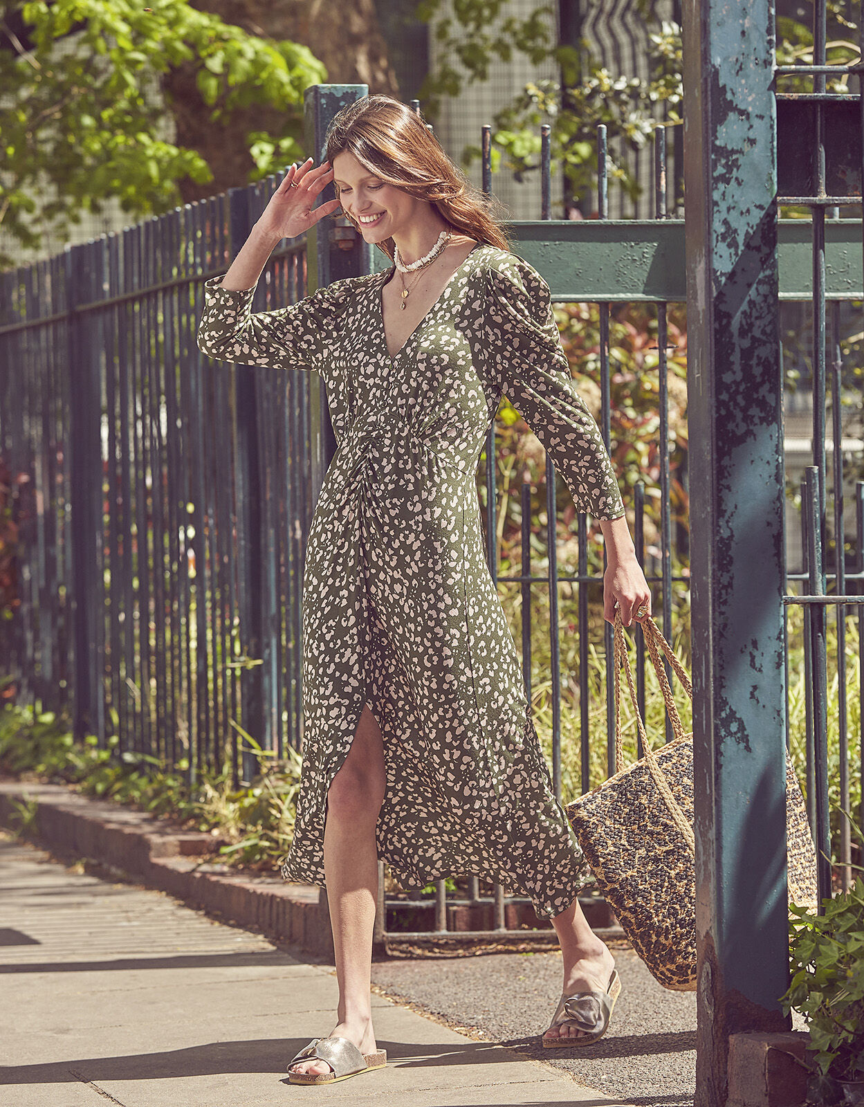 monsoon khaki dress