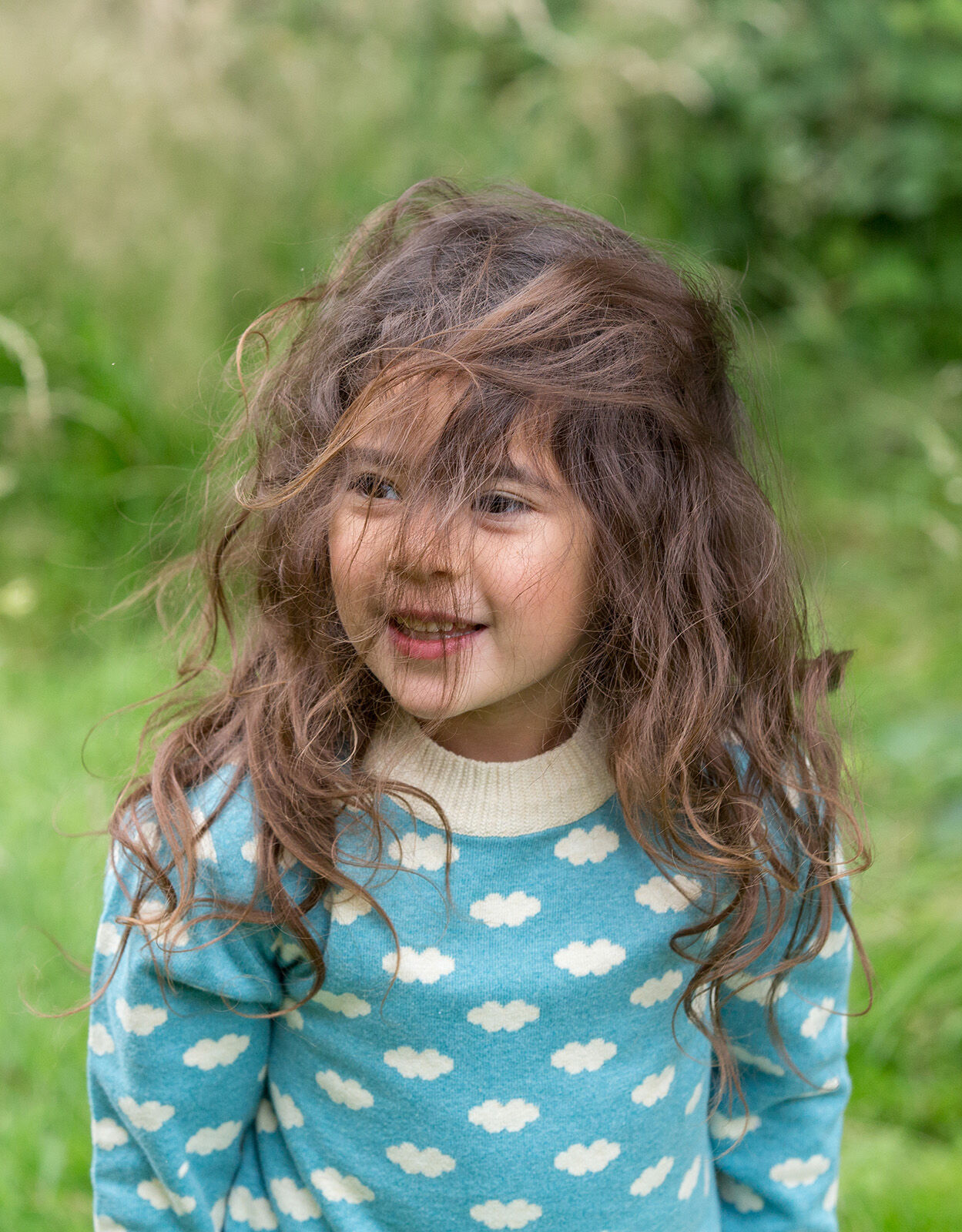 Fluffy cloud jumper top
