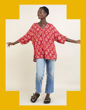 East Lucinda Top, Red (RED), large