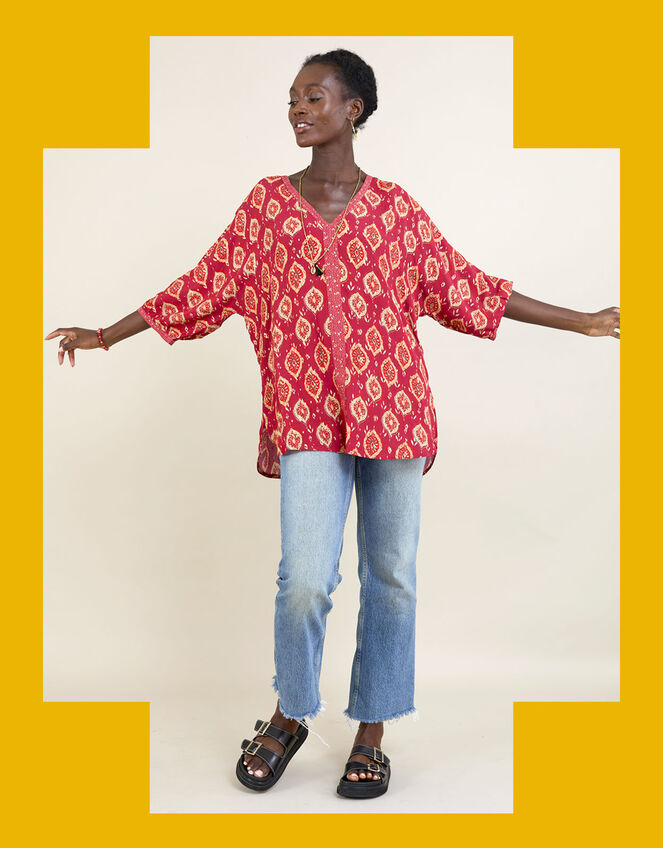 East Lucinda Top, Red (RED), large