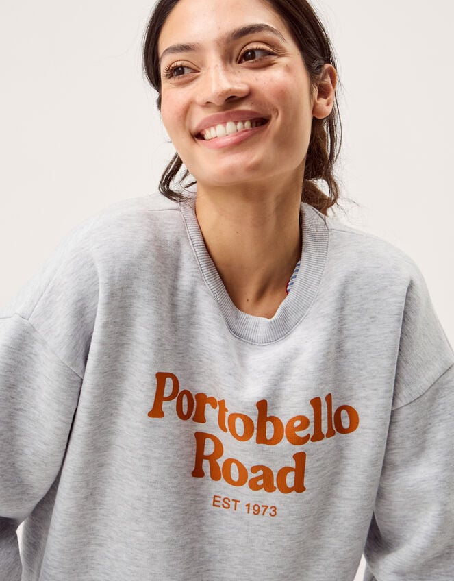 Savi Portobello Road Slogan Sweatshirt, Grey (GREY), large