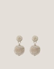 Diamanté Ball Drop Earrings, , large