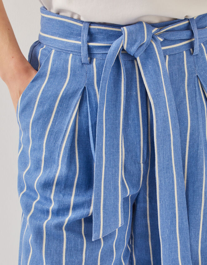 Susan Stripe Trousers, Blue (BLUE), large