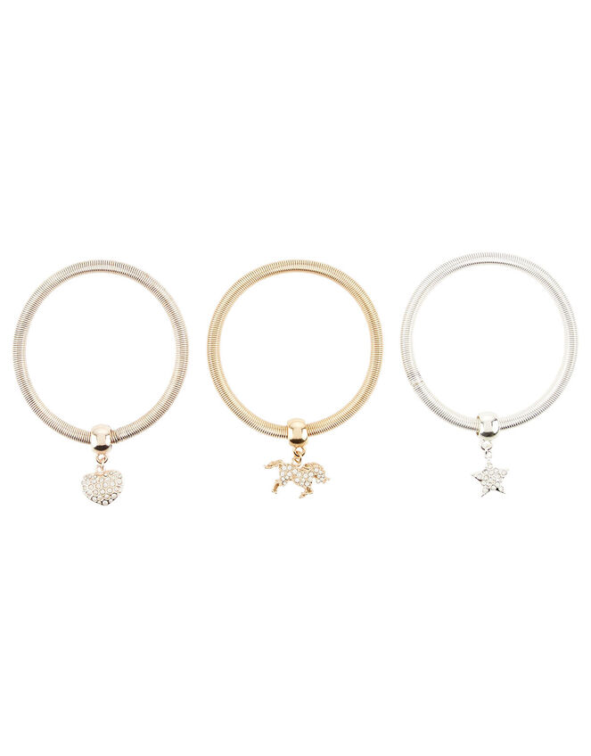Diamante Spring Charm Bracelet Set , , large