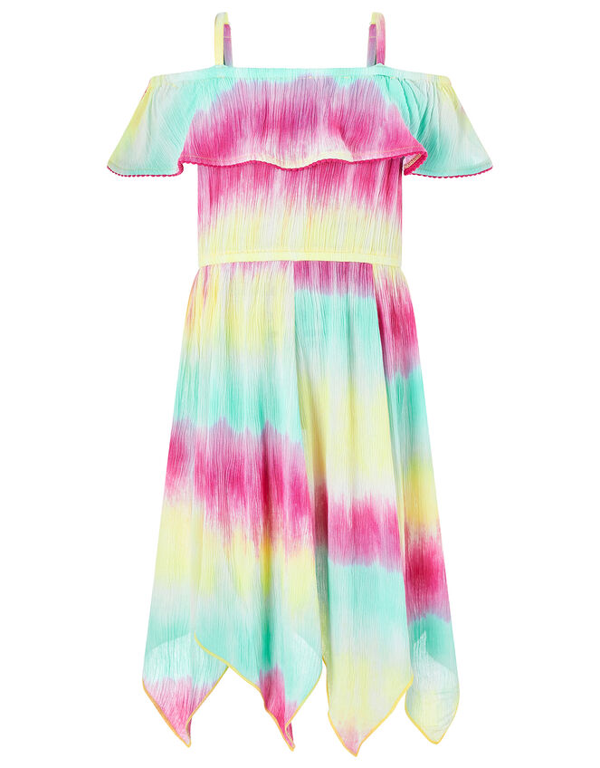 Thaia Tie-Dye Hanky Hem Dress, Multi (MULTI), large