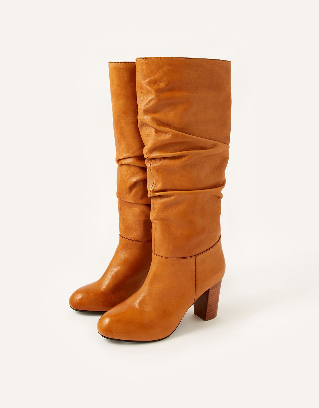 Ladies tan shop slouch boots